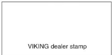 VIKING dealer stamp