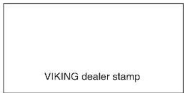 VIKING dealer stamp