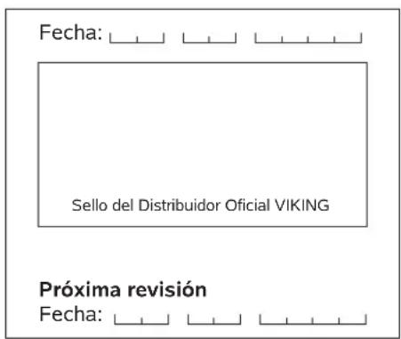 VIKING MB 443 X - Plan de mantenimiento - 14