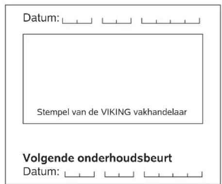 VIKING MB 443 X - Onderhoudsschema - 17