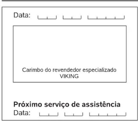 VIKING MB 443 X - Plano de manutenção - 52