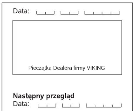 VIKING MB 443 X - Plan czynnosci serwisowych - 15