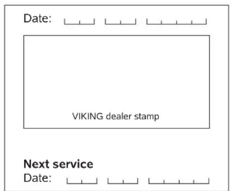 VIKING MB 443 T - Service schedule - 27