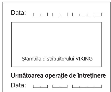 VIKING MB 443 T - Plan de întreținere - 62