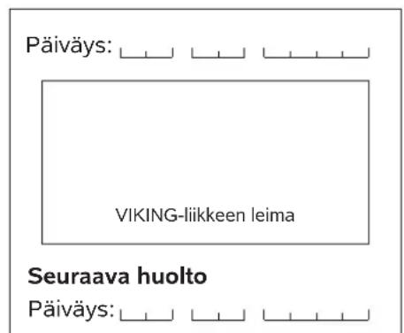 VIKING MB 443 T - Huolto-ohjelma - 62