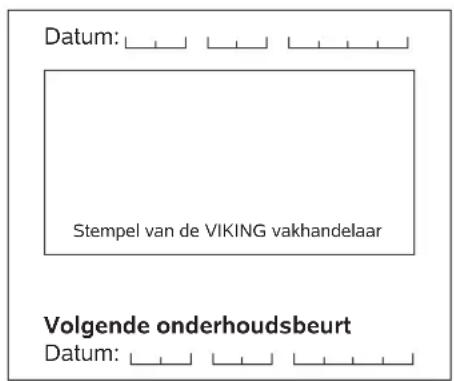 VIKING MB 443 T - Onderhoudsschema - 12