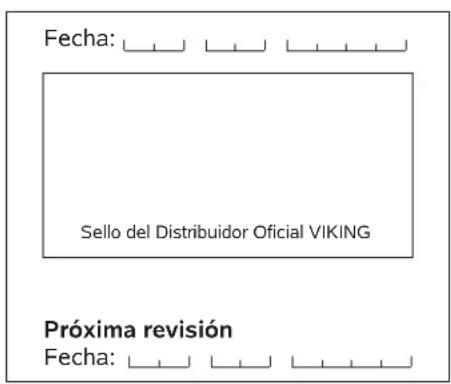 VIKING MB 443 T - Plan de mantenimiento - 10