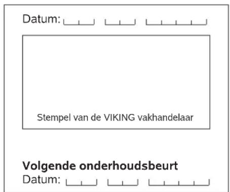 VIKING MB 443 T - Onderhoudsschema - 9
