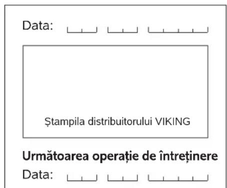 VIKING MB 443 T - Plan de întreținere - 66