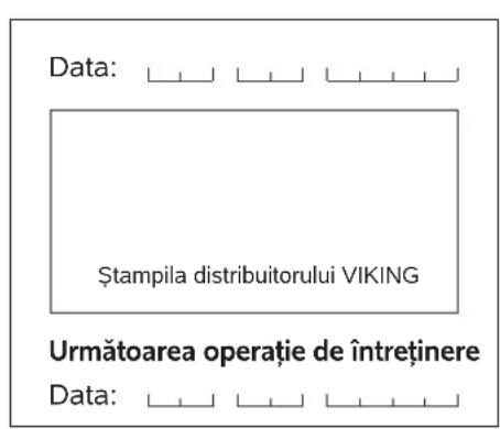 VIKING MB 443 T - Plan de întreținere - 60