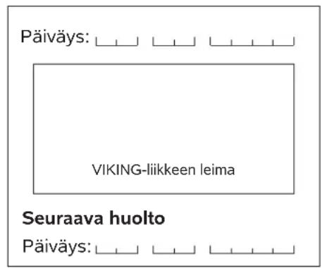 VIKING MB 443 T - Huolto-ohjelma - 56