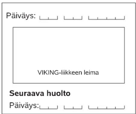 VIKING MB 443 C - Huolto-ohjelma - 61