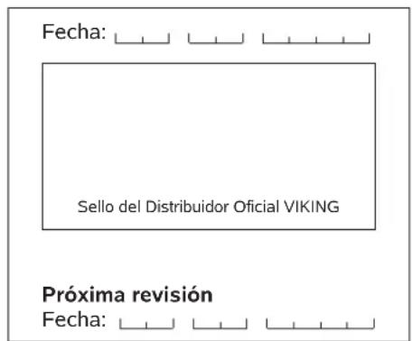 VIKING MB 443 C - Plan de mantenimiento - 11