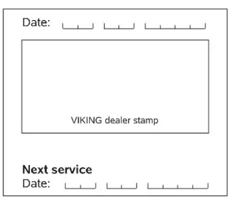 VIKING MB 443 C - Service schedule - 20