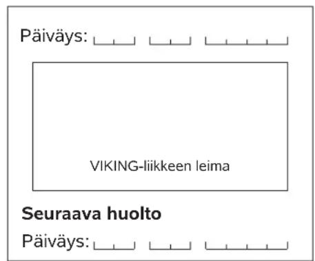 VIKING MB 443 C - Huolto-ohjelma - 63
