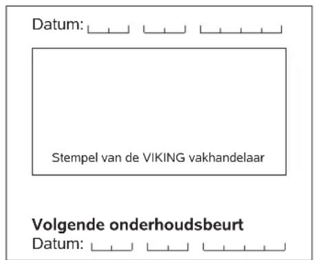 VIKING MB 443 C - Onderhoudsschema - 5
