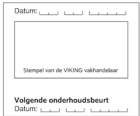 VIKING MB 443 C - Onderhoudsschema - 6