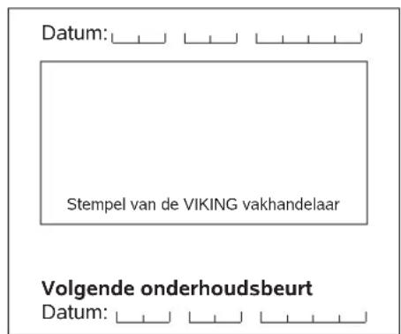 VIKING MB 443 C - Onderhoudsschema - 7