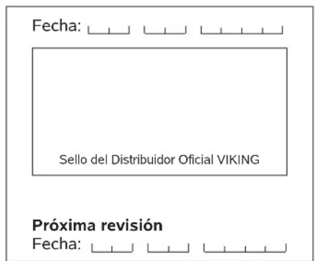 VIKING MB 443 C - Plan de mantenimiento - 14