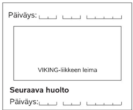 VIKING MB 443 C - Huolto-ohjelma - 62