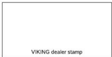 VIKING dealer stamp