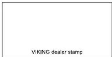 VIKING dealer stamp
