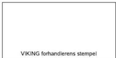 VIKING forhandlerens stempel