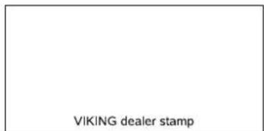 VIKING dealer stamp