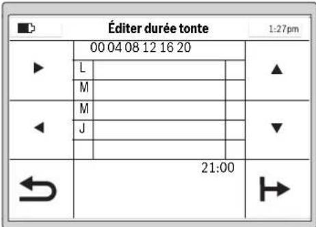 BOSCH Indego 1200 Connect - Horaires - 2