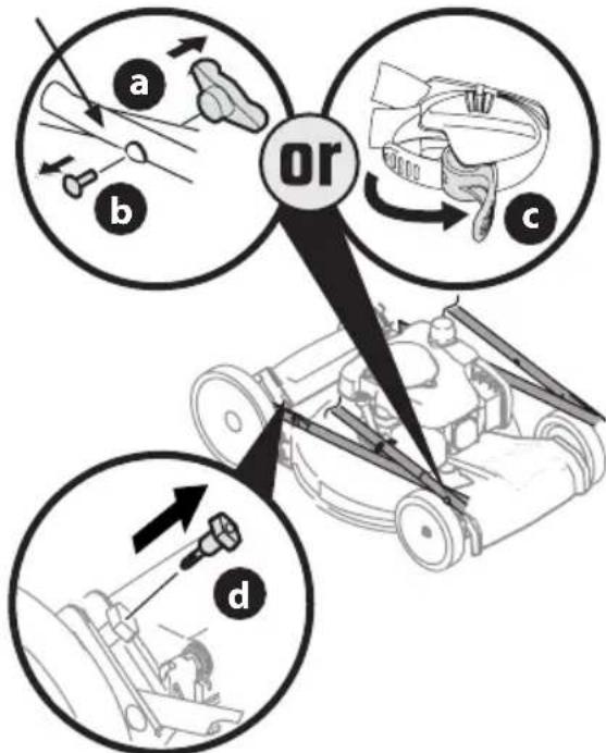 TROY-BILT TB230 XP - FOLDING HANDLE - 1