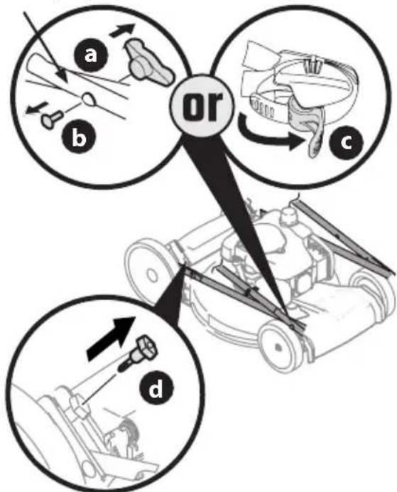 TROY-BILT TB230 XP - PLEGADO DE LA MANIJA - 1