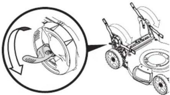 TROY-BILT TB230 XP - GUIDON RABATTABLE (RANGEMENT VERTICAL) - 2