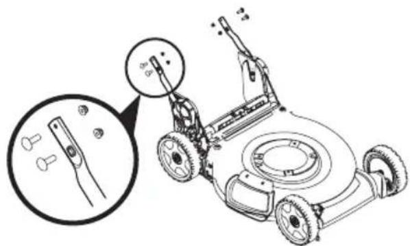 TROY-BILT TB230 XP - GUIDON RABATTABLE (RANGEMENT VERTICAL) - 1