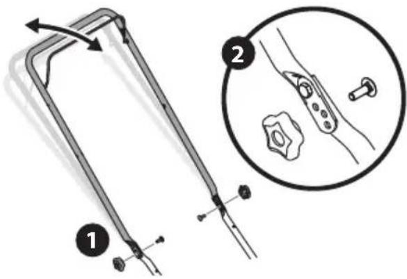 TROY-BILT TB200 - GUIDON ET GUIDON REPLIABLE - 1
