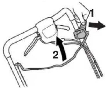 HUSQVARNA LC 348VE - Kontroll av startspärr - 1