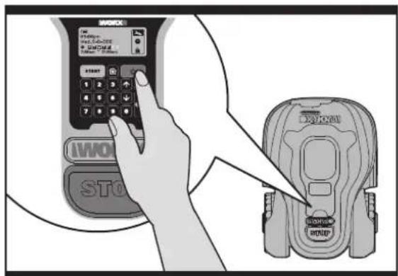 WORX Landroid WG794 - Arrancar y parar el funcionajo - 2