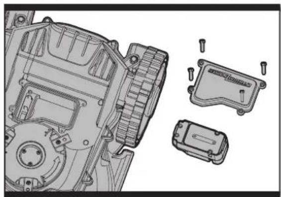 WORX Landroid WG794 - WARNING: Schalten Sie das Gerät unbedingt mit der Ein-/Austaste aus, bevor Sie sich Einstellungen, Austausch oder Reparatur zuwenden! - 2