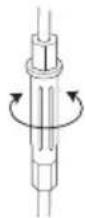 MCCULLOCH M46140AWRX - Justieren des Kupplungsdrahts M46-140RX, M51-140RX, M51-170WRPX - 1