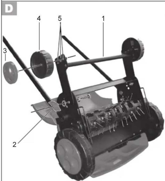Grizzly ERL 505 FK - Elektro-Rasenlüfter   Aérateur de gazon électrique   Elektro-verticuteermachine   ický provzdušnovač travniku - 7