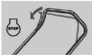 Grizzly BRM 56 BSA - Symbols on the handle bar: - 1