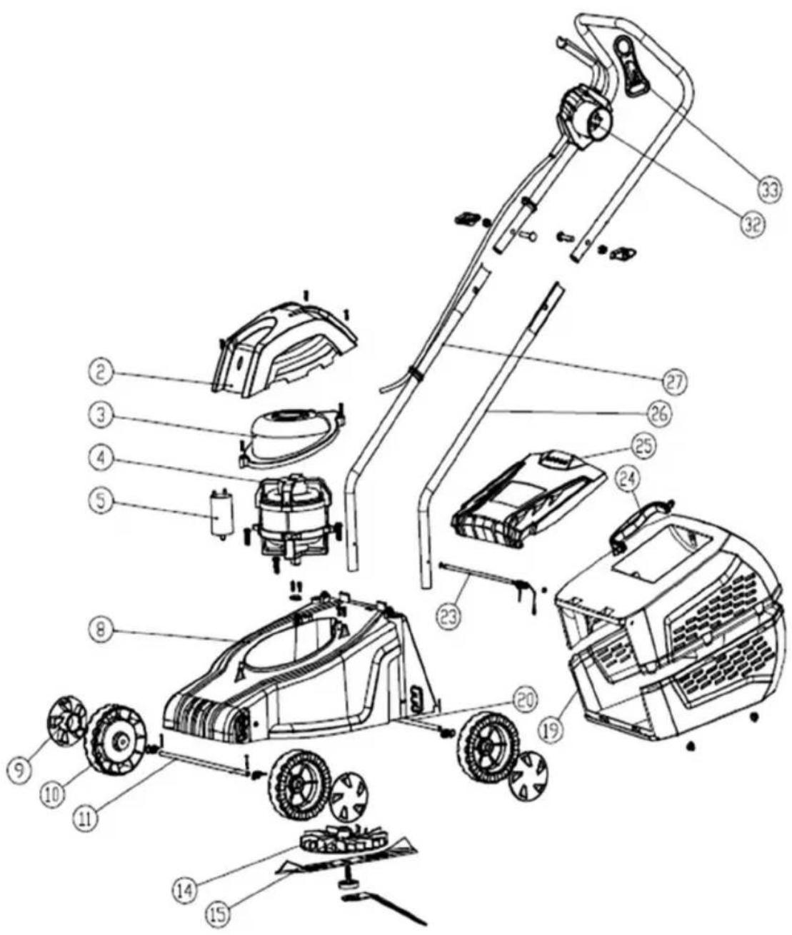 Defort DLM1010N - Exploded view DLM-1010N - 1