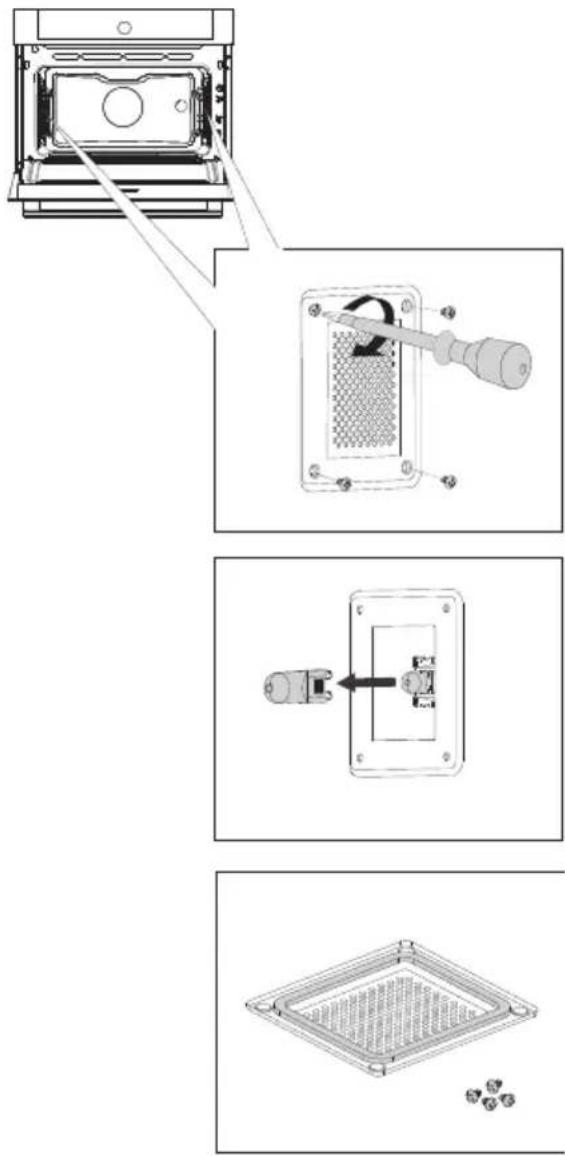 Pelgrim MAG614MAT - Remplacement de l'ampoule du four - 2