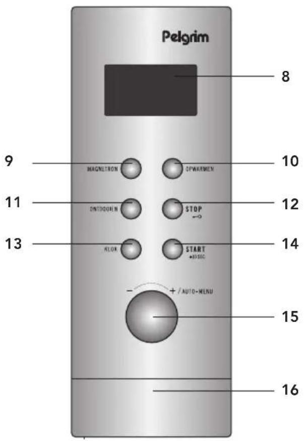 Pelgrim MAG537RVS - Toestelbeschrijving - 2