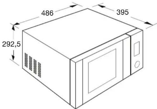 ETNA ESM223RVS - Dimensions de l'appareil - 1