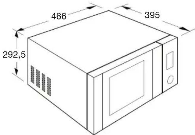 ETNA ESM223RVS - Dimensions of the appliance - 1