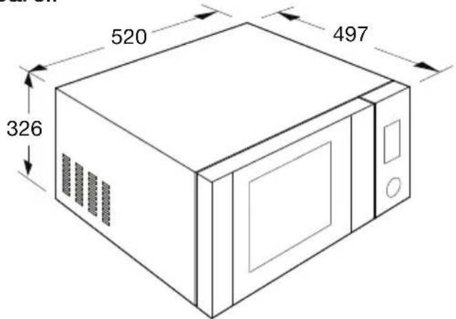 ETNA ECM274RVS - Dimensions de l'appareil - 1