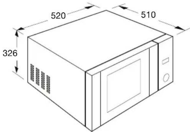 ETNA ECM280ZT - Dimensions of the appliance - 1