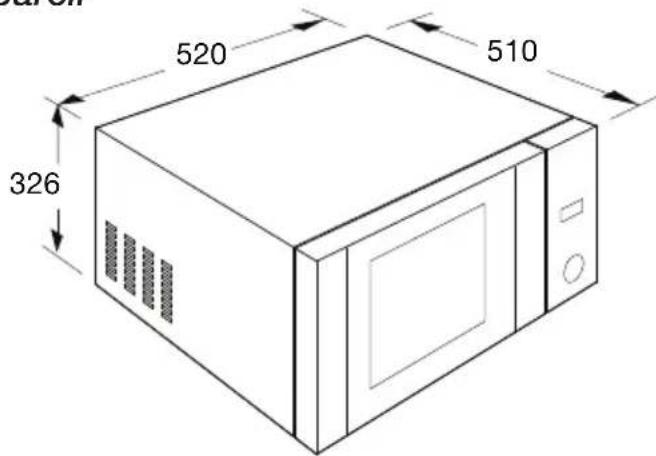 ETNA ECM280ZT - Dimensions de l'appareil - 1