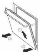 ETNA A3415 - Removing the oven door - 3