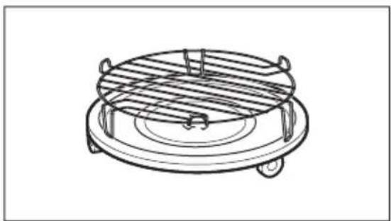 AEG MSC2544S - Inserting the grill rack - 1